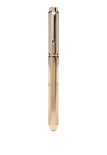 Caran d'Ache chevron-engraved pen - Oro