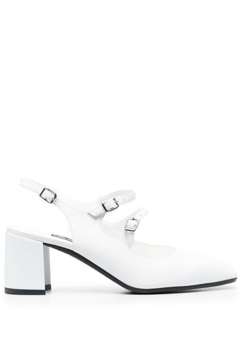 Carel Paris sling-back side-buckle fastening pumps - Bianco