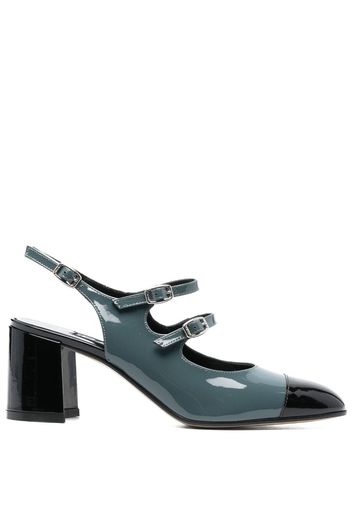 Carel Paris Banana 65mm two-tone design pumps - Blu