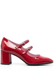 Carel Paris double-strap mid-heel pumps - Rosso