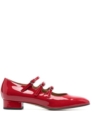 Carel buckled patent leather pumps - Rosso