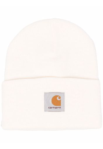 Carhartt WIP logo-patch beanie - Bianco