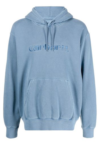 Carhartt WIP embroidered-logo hoodie - Blu