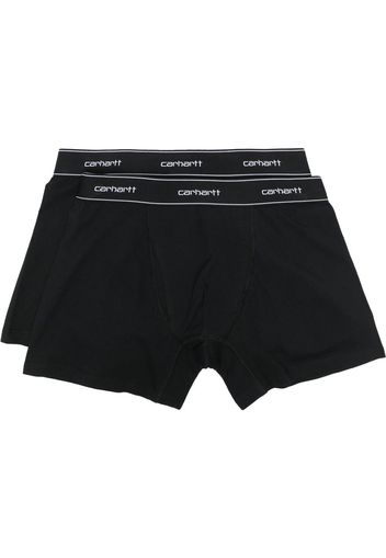 Carhartt WIP two-pack logo-print waistband boxers - Nero