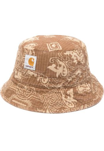 Carhartt WIP bandana-print bucket hat - Marrone