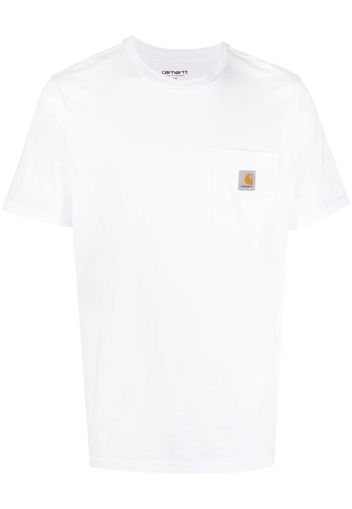 Carhartt WIP logo-patch cotton T-shirt - Bianco