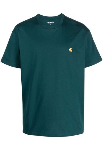 Carhartt WIP embroidered-logo cotton T-shirt - Verde