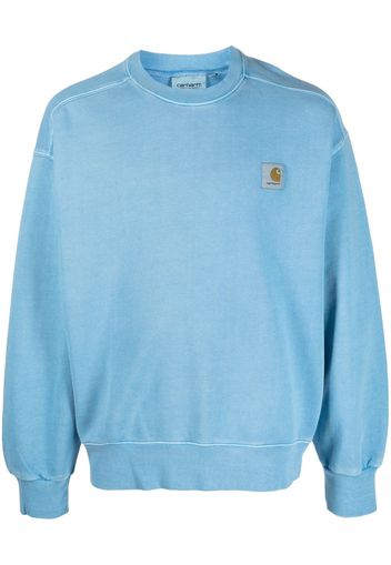 Carhartt WIP logo-patch cotton sweatshirt - Blu