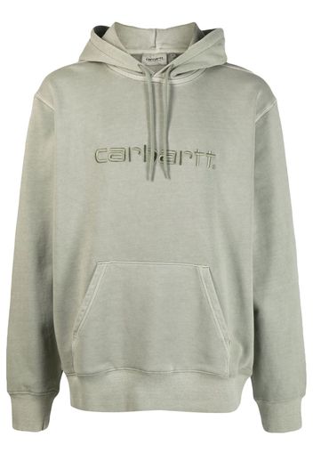 Carhartt WIP embroidered-logo hoodie - Verde