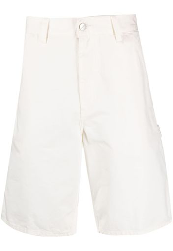 Carhartt WIP logo-patch cotton shorts - Bianco