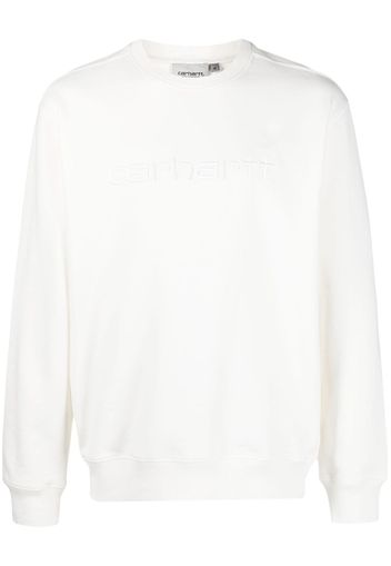 Carhartt WIP embroidered-logo cotton jumper - Bianco