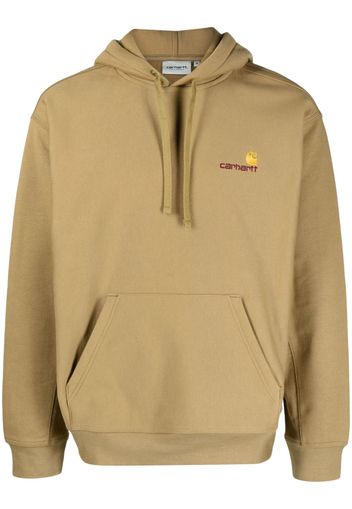 Carhartt WIP logo-embroidered drawstring hoodie - Verde