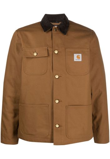 Carhartt WIP Michigan logo-patch shirt jacket - Marrone