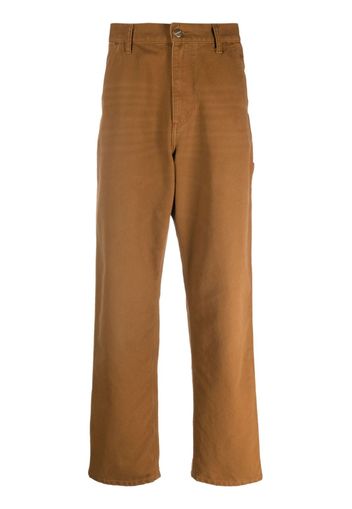 Carhartt WIP straight-leg organic-cotton trousers - Marrone