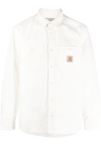 Carhartt WIP logo-patch cotton shirt - Bianco