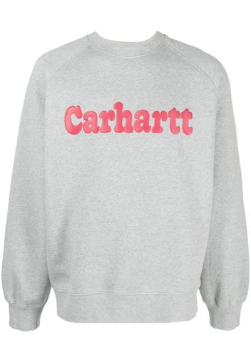 Carhartt WIP logo-print cotton hoodie - Grigio