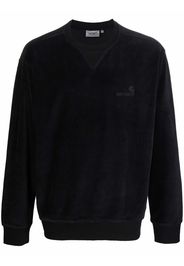 Carhartt WIP embroidered logo velour sweatshirt - Nero