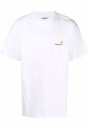 Carhartt WIP logo-embroidered cotton T-shirt - Bianco