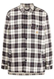 Carhartt WIP check faux-shearling lined shirt jacket - Blu