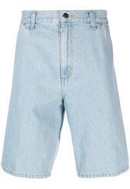 Carhartt WIP logo-patch denim cargo shorts - Blu