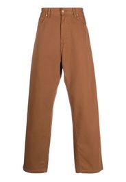Carhartt WIP straight-leg cotton trousers - Marrone