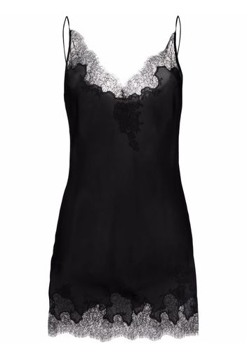 Carine Gilson Top a fiori - Nero