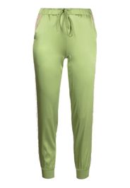 Carine Gilson Pantaloni sportivi con inserto in pizzo - Verde