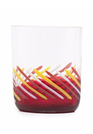 Carlo Moretti Bora striped glass - Bianco