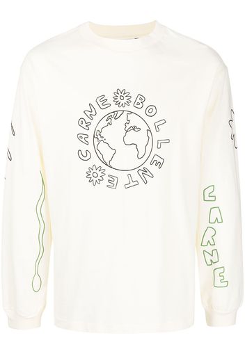 CARNE BOLLENTE logo-print sweatshirt - Toni neutri