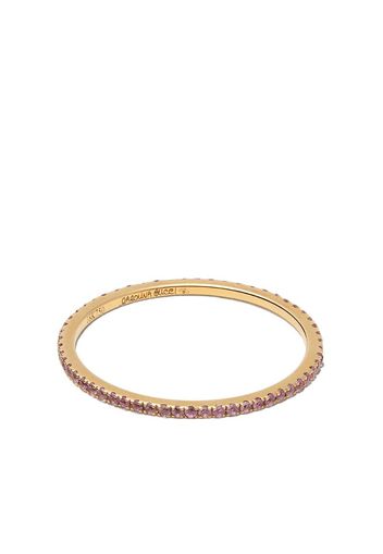 18kt yellow gold pink sapphire ring