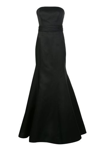 strapless fishtail floor-length gown