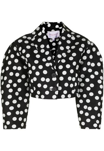 Carolina Herrera Giacca a pois crop - Nero