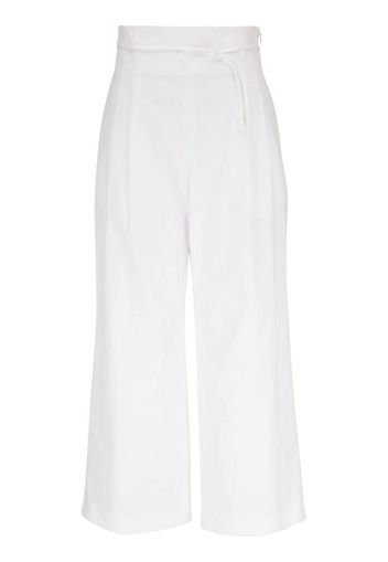 Carolina Herrera tie-waist wide-leg trousers - Bianco