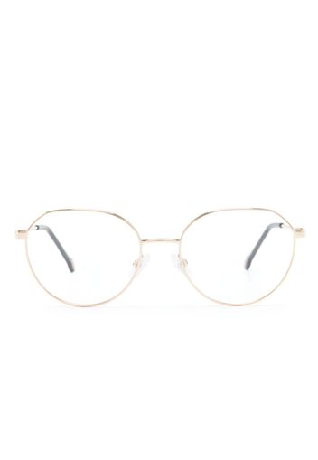 Carolina Herrera engraved-logo round-frame glasses - Oro