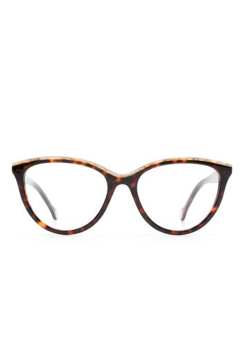 Carolina Herrera tortoiseshell-effect cat eye glasses - Marrone