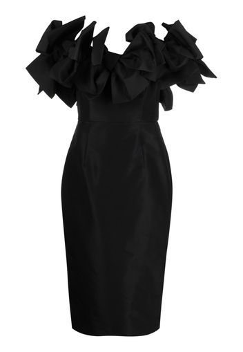 Carolina Herrera bow-detail strapless midi dress - Nero