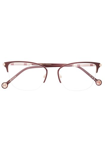 Carolina Herrera semi-rimless cat-eye glasses - Oro