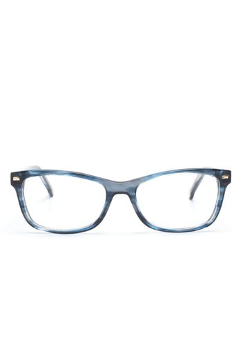 Carolina Herrera rectangle-frame clear-lenses glasses - Blu