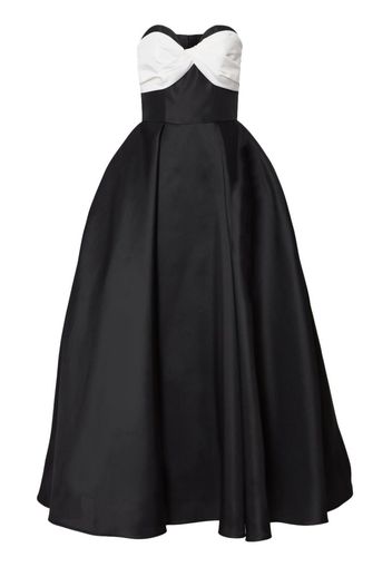 Carolina Herrera two-tone strapless gown - Nero