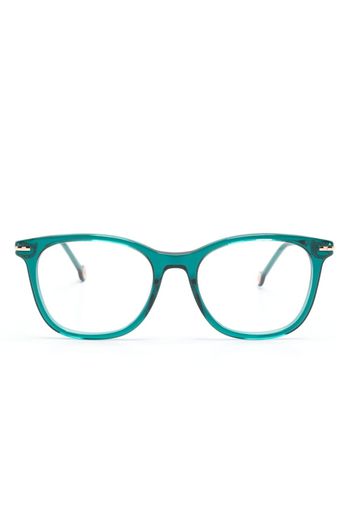 Carolina Herrera square-frame clear-lenses glasses - Verde