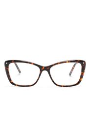 Carolina Herrera tortoiseshell-effect cat-eye glasses - Marrone