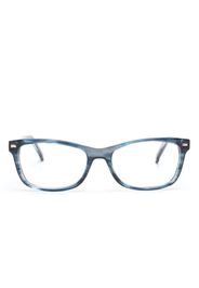 Carolina Herrera rectangle-frame clear-lenses glasses - Blu