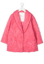 Caroline Bosmans tulle-overlay single-breasted jacket - Rosa