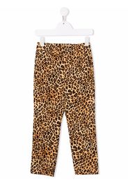 Caroline Bosmans animal-print straight-leg trousers - Toni neutri