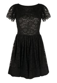 Caroline Constas Marguerite lace mini dress - Nero