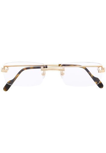Première de Cartier rectangular-frame glasses