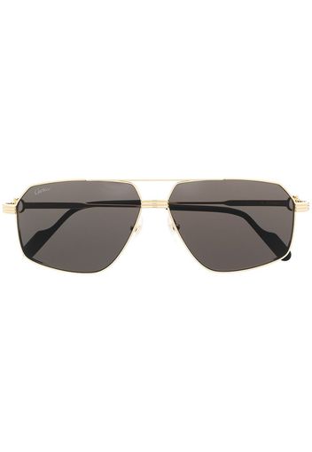 Cartier Eyewear Occhiali da sole modello aviator - Oro