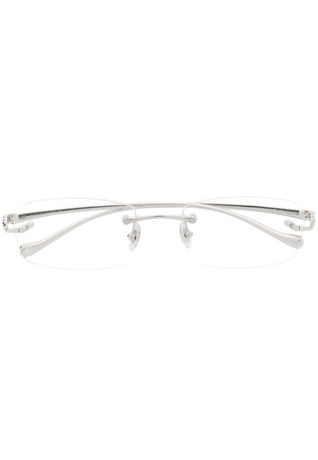 Cartier Eyewear Occhiali con montatura a giorno - Argento