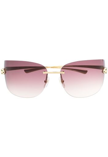 Cartier Eyewear Occhiali da sole squadrati - Oro