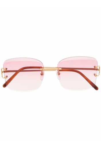 Cartier Eyewear Occhiali da sole squadrati - Oro